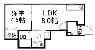 J’S COURT 東札幌【115号室】の間取り