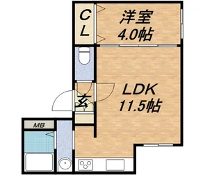 ETOILE 大通【4階】の間取り