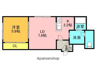 北海道札幌市中央区南三条西25丁目【マンション】の間取り