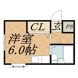 ブローニュ宮の森【302号室】の間取り