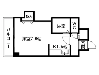 エンドレス三井南3西7【407号室】の間取り