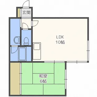 コーポ楡【203号室】の間取り