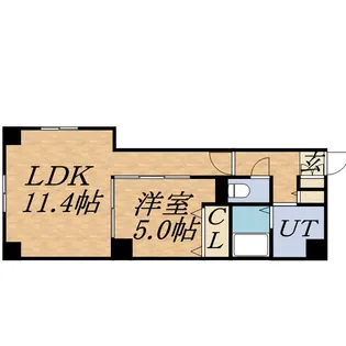 プライムアーバン大通公園Ⅰ【4階】の間取り
