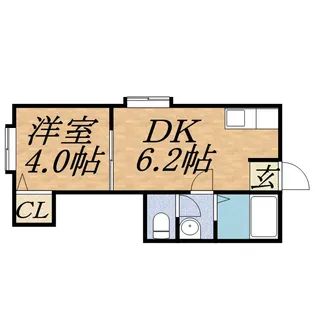パセリーナ円山B【3階】の間取り