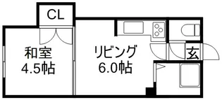 平安マンション【1号室】の間取り