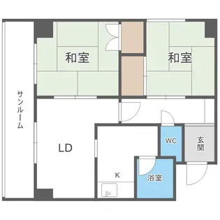 朝日レジデンス【608号室】の間取り