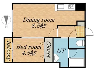 トミイビルNO20【416号室】の間取り