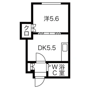 プレサント南10西11【1階】の間取り