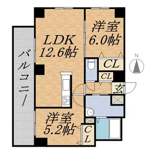 DOLCE山鼻【4階】の間取り
