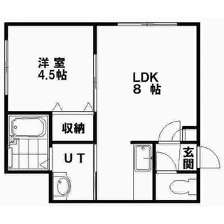 プロスペクトⅡ【105号室】の間取り