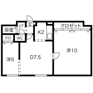 CENTRAL6(セントラル)【103号室】の間取り