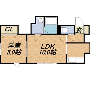 KOKOMO北円山【203号室】の間取り