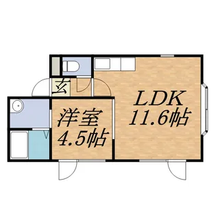 メゾンメモワール【201号室】の間取り