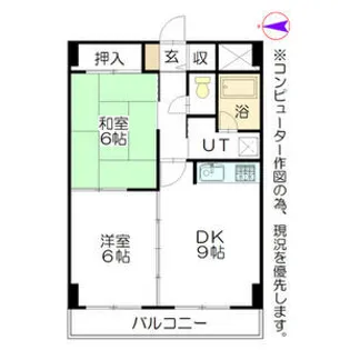 エクシード円山公園南【603号室】の間取り