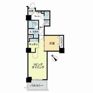 ライオンズステーションタワー東札幌【0504号室】の間取り