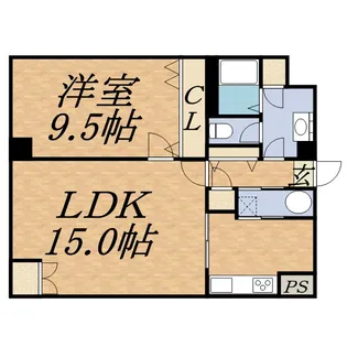 フェアフィールド中島公園【00302号室】の間取り