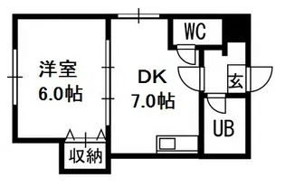 札幌JOW2ビル【00402号室】の間取り