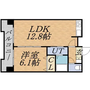 グランカーサ南9条【00802号室】の間取り