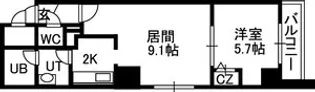SAPPORO HILLS【01001号室】の間取り