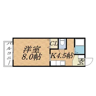 エルシー1【00603号室】の間取り