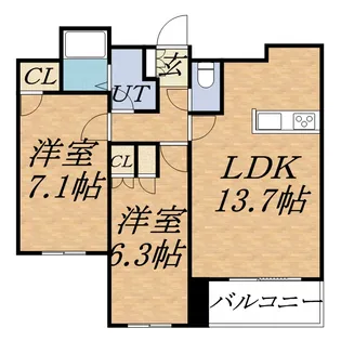 グランカーサ裏参道【00201号室】の間取り