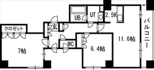 グランカーサ裏参道【00408号室】の間取り