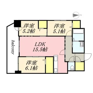 メゾン・クー・ドゥ・クールⅦ【502号室】の間取り