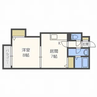 ハイツプロキオン【00303号室】の間取り
