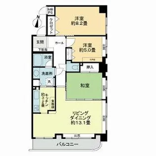 ライオンズヴィアーレ大通【0903号室】の間取り