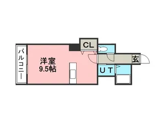 パレノール山鼻南18条【00302号室】の間取り