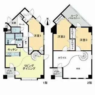 ライオンズマンション医大前【1002号室】の間取り