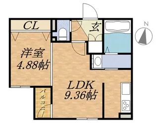 ヴェネーノ円山【5階】の間取り