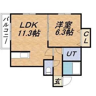 RーFREE南5西12【0301号室】の間取り