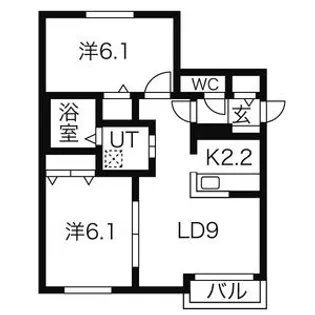 ル・ファール大通【3階】の間取り