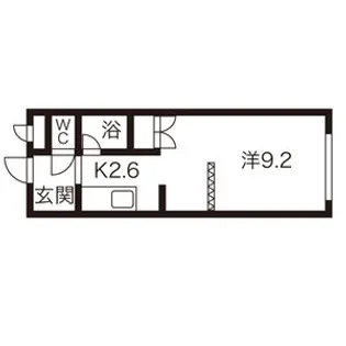 シティノースワン【210号室】の間取り