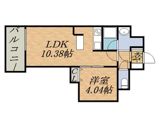 レガーロ美術館通【3階】の間取り