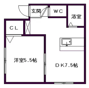 S・SBLDⅢ(エスエスビルド3)【103号室号室】の間取り