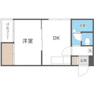 パークサイドクリスタル【301号室】の間取り