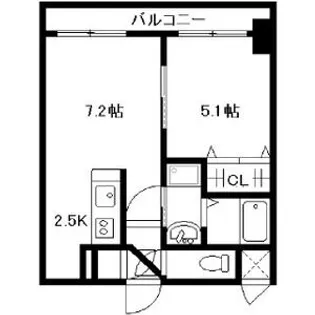 サンライトシティ豊平【0602号室】の間取り