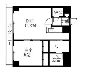 フィオーレクレッシェレ【401号室】の間取り