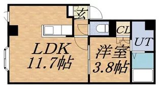 ルミエール大通【2階】の間取り