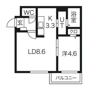 クレストハウス1816【2階】の間取り