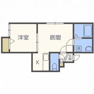 ノースウィル825【3階】の間取り
