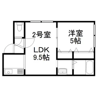 セブンスコート【302号室号室】の間取り