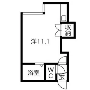 クルーズハウス南5条【201号室】の間取り