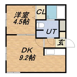 ブランノワール桑園【3階】の間取り