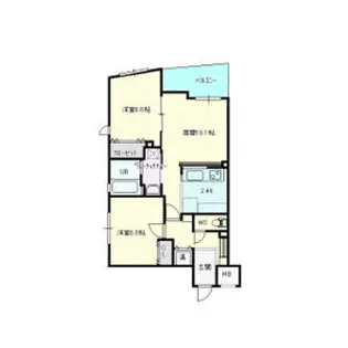 Soleado 南4条【2階】の間取り