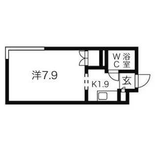 グランメール北6条【4階】の間取り