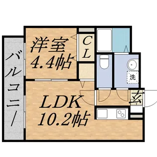レジディア札幌駅前【6階】の間取り