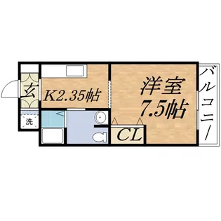 シティコート北1条【6階】の間取り